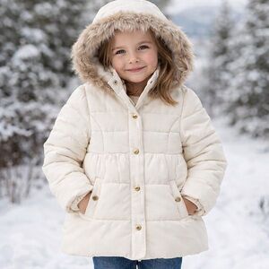 Janie and Jack Hooded Puffer Coat Sz 18 to 24 Months
